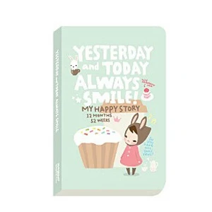 Корея милая красная шляпа для девочек дневник ноутбук подарок Kawaii креативный студенческий бумажный Журнал Блокноты школьные офисные канцелярские принадлежности - Цвет: Green