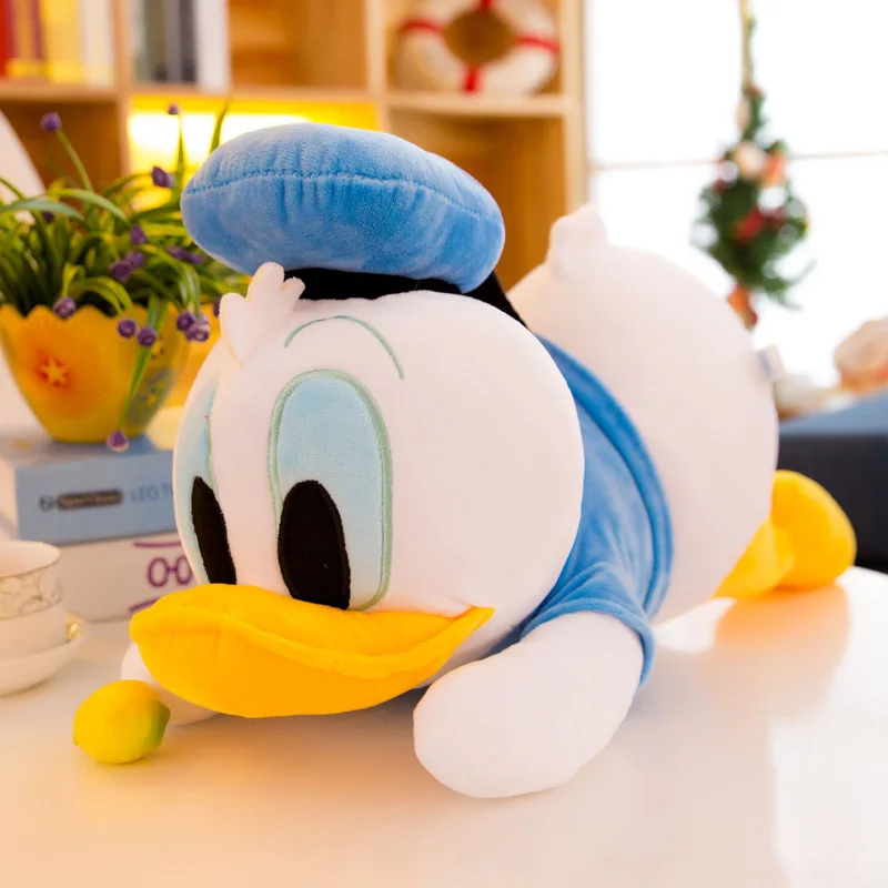 Blue disney ручная кукла 25-75 см Дейзи Дак и Дональд Дак Мягкие плюшевые игрушки домашний декор плюшевые игрушки для детей рождественские подарки - Цвет: Blue