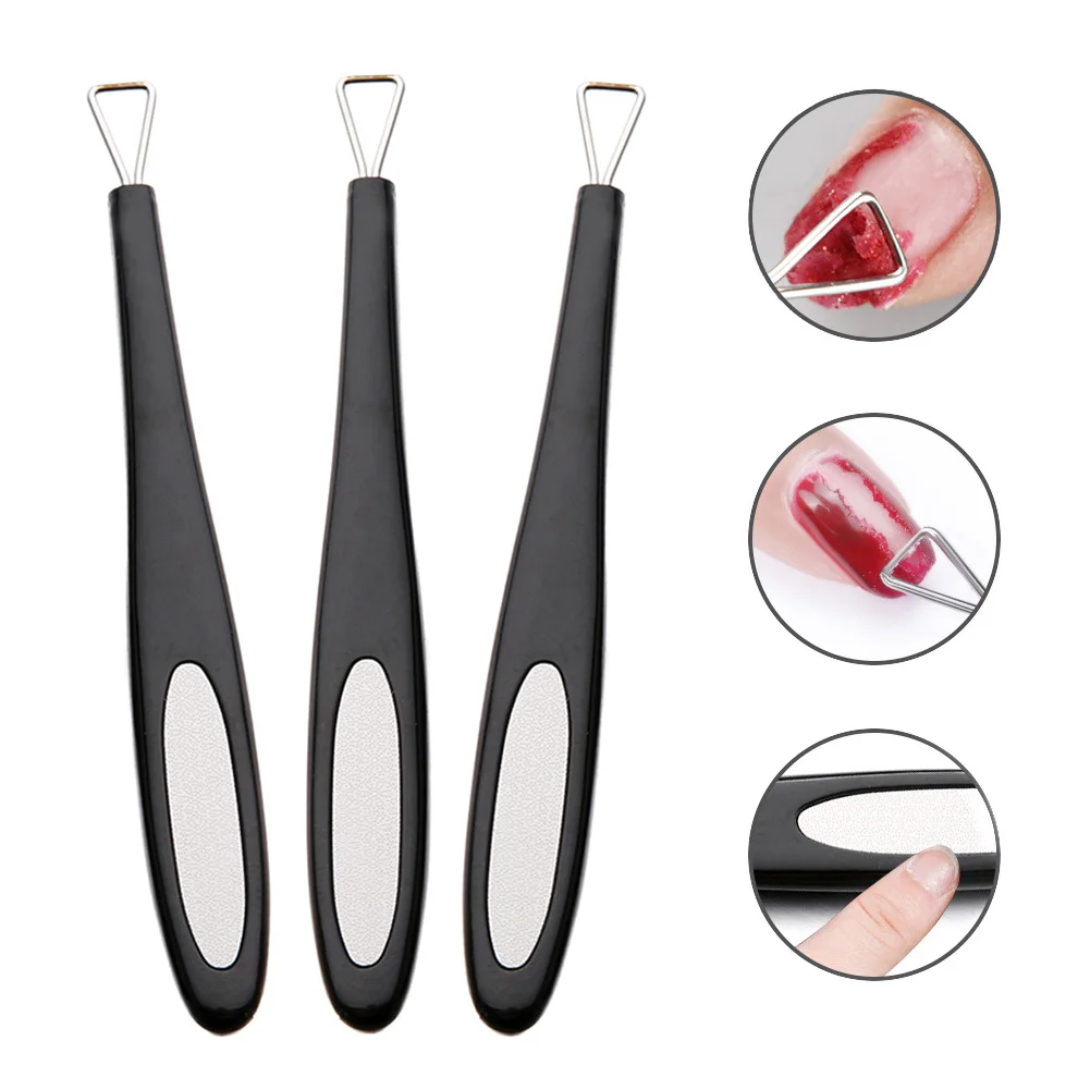 3 Pack Cuticle Peeler Scraper Remove Gel Nail Polish Art Polishing Tools New Drop Ship | Красота и здоровье