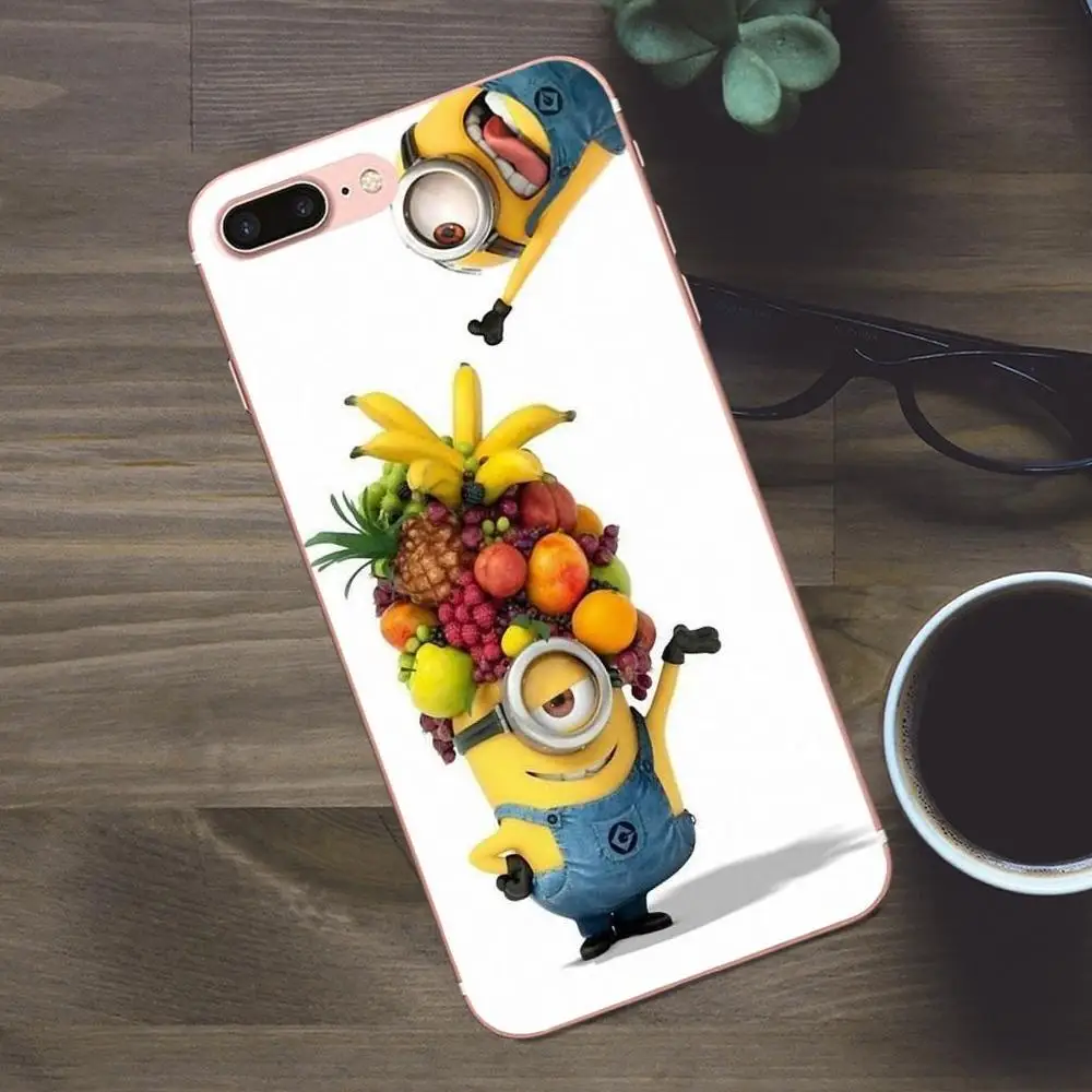 Мягкие ТПУ чехлы с милыми мультяшными миньонами чехол для Huawei G8 Honor 5C 5X 6 6X 7 8 9 Y5II Mate