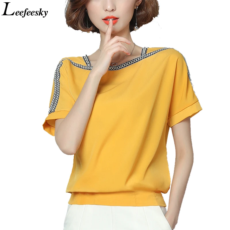 Женская рубашка с этническим принтом летняя мода 2017 новая шифоновая блузка