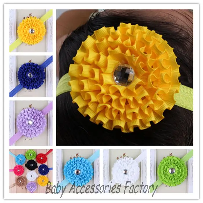 Реквизит для фотосессии лента волос с цветами и стразами Искусственные