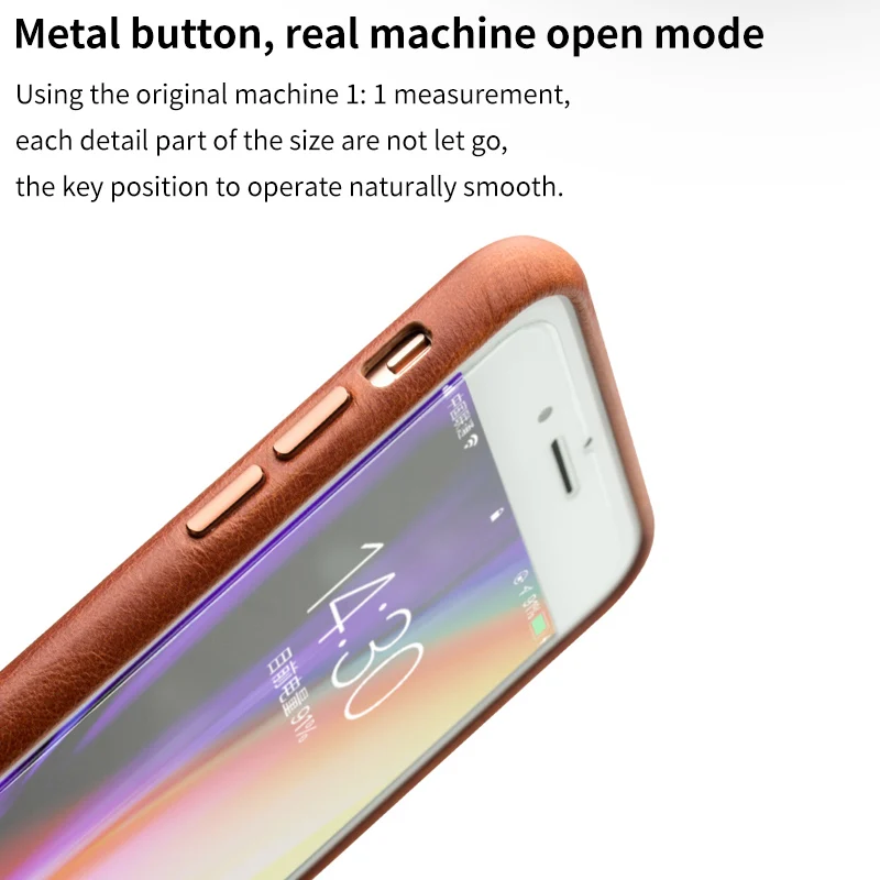 QIALINO задняя крышка из натуральной кожи для iPhone 7 Plus модный Ультратонкий чехол