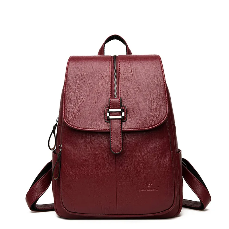 2019 женские кожаные рюкзаки дорожные сумки на плечо Sac a Dos Femme большой емкости