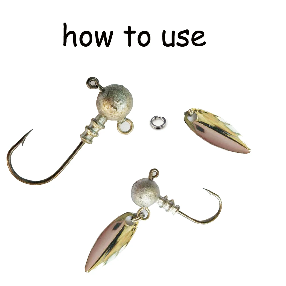 

10pcs/lot 2.5g3.5g Jig HeadHooks With Soft Lure Bait ,Fly Fishing Accessories ,Double Hole Jig Head Hooks Pesca