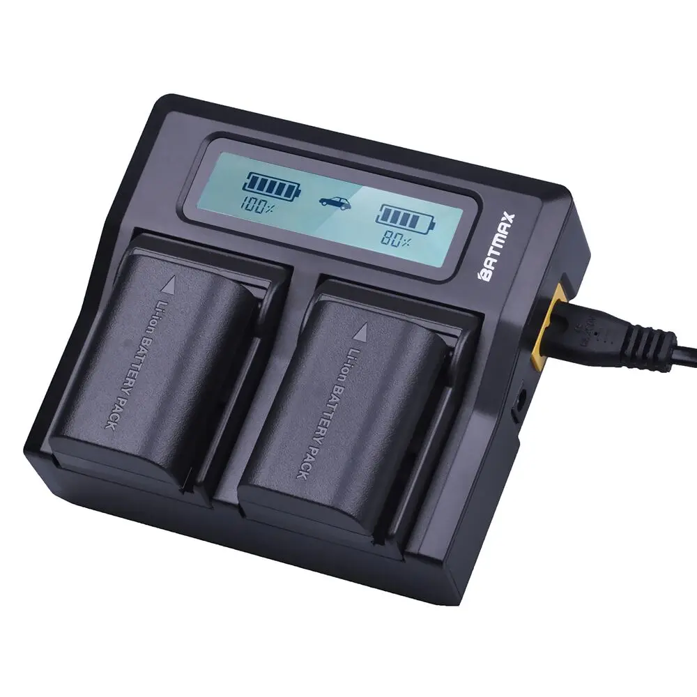 3Pcs 7.4V 2650mAh LP-E6 LPE6 LP E6 Battery + Rapid LCD Dual Charger for Canon 5D Mark II/III 6D 7D 60D 60Da 70D DSLR EOS 5DS | Электроника