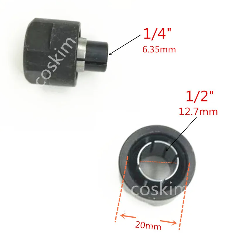 Цанга 1/2 "1/4" 3/8 "6 мм 8 10 12 7 для BOSCH GOF1200A GOF1200 GOF1300CE GOF1300ACE GOF2000CE GOF1400CE GOF1600CE|for