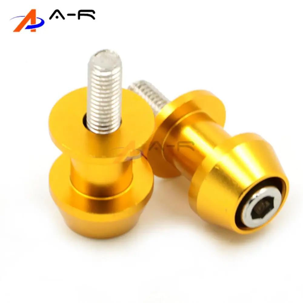 2X 8mm Swingarm Spools Stands Sliders Bobbins bolts screw for Honda CBR 600 900 1000RR For Kawasaki Suzuki GSR 650 750 | Автомобили и