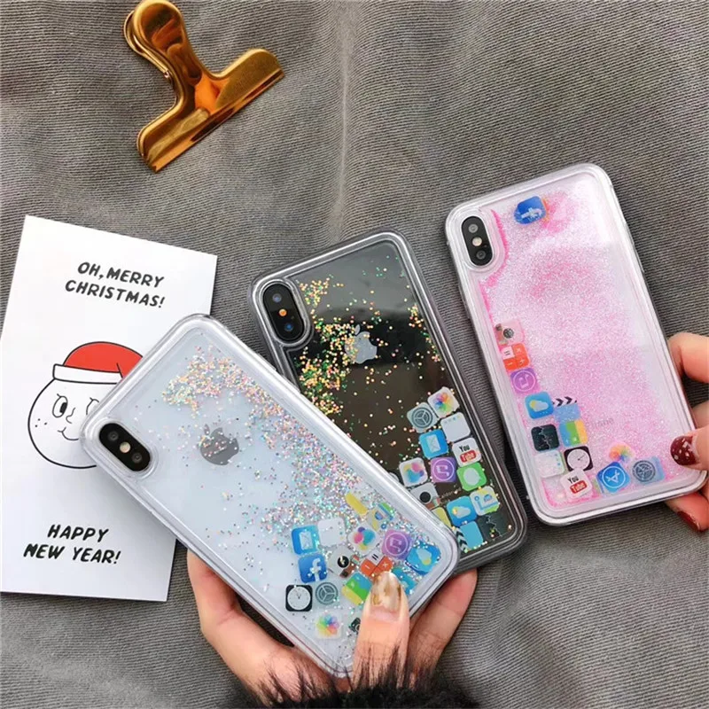 

Чехол для мобильного телефона iPhone XS MAX Apple 8Plus креативный чехол с изображением знака приложения с мягкими краями