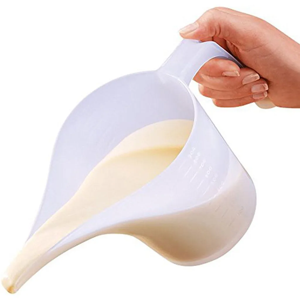 Tip Mouth Plastic Measuring Jug Cup Graduated Cooking Kitchen Bakery Liquid Measure Jugcup Container Kitchen Baking Cooking Tool