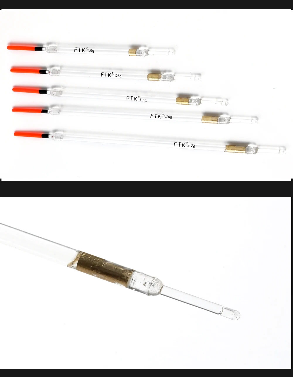 ФТК fishingfloat 10 шт./лот нейлон Пластик поплавок 1,0g/1,25g/1,5g/1,75g/2,0g с украшением в виде кристаллов Пластик Рыболовные Поплавки трубки Набор рыболовные снасти