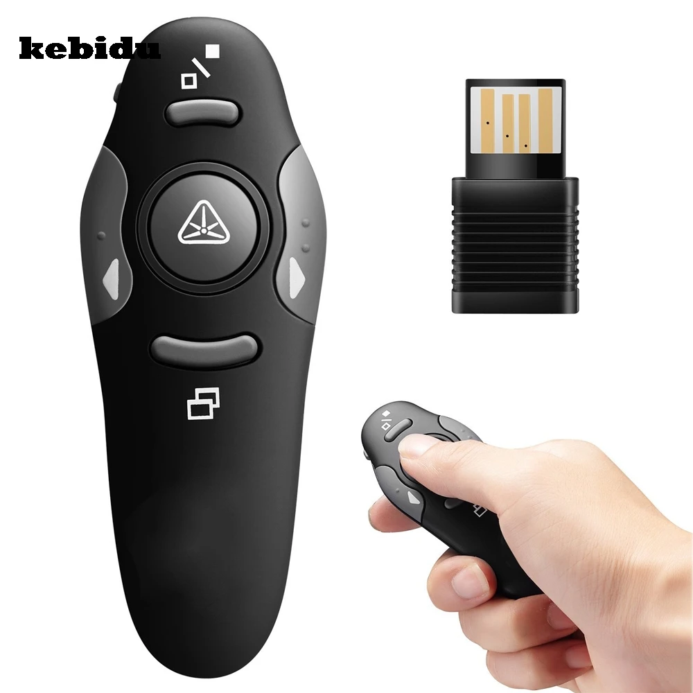 Kebidu 2 4 GHz беспроводной Презентер красная лазерная указка ручка USB RF пульт