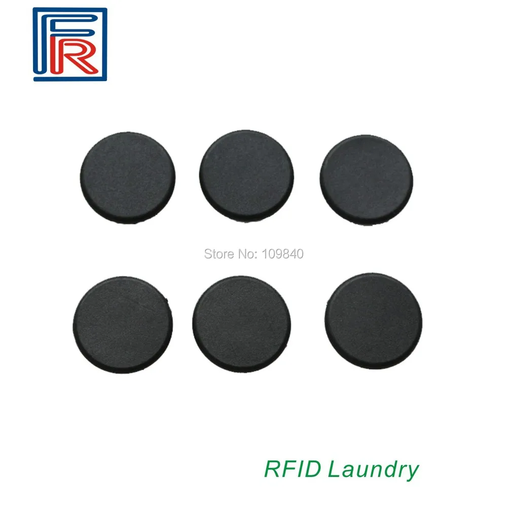 1000pcs 13.56mhz PPS RFID High-temperature Laundry Tag with FM08 1K byte 20mm Diameter Proximity coin tag | Безопасность и защита