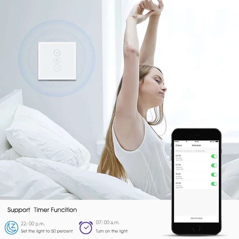 Wifi умный настенный сенсорный выключатель света стандарт ЕС/Великобритании/США