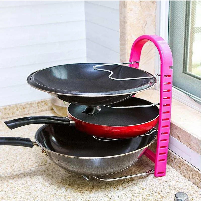 Creative Stainless Steel Kitchen Rack Multi-Function Lid Rest Stand Spoon Holder multi-function home kitchen dish lid rack | Дом и сад