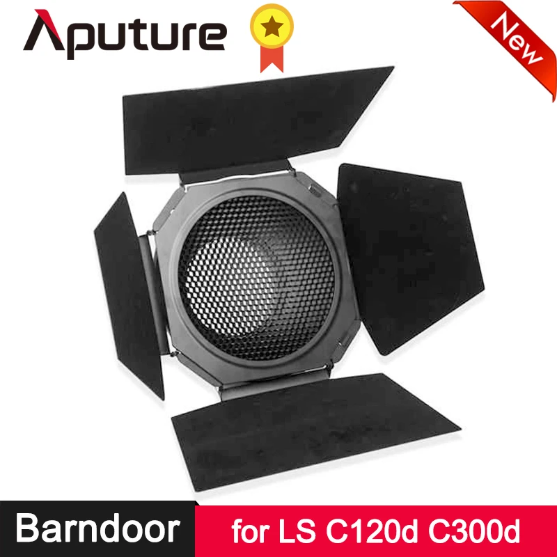 Aputure Bowens Mount 7 дюймовый Би складные двери v образной КРЕПЕЖНОЙ ПЛАСТИНОЙ LS C120 C300 Series