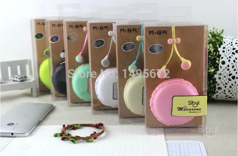 Дизайнерские наушники-вкладыши Macarons наушники гарнитура для iPhone xiaomi симпатичные