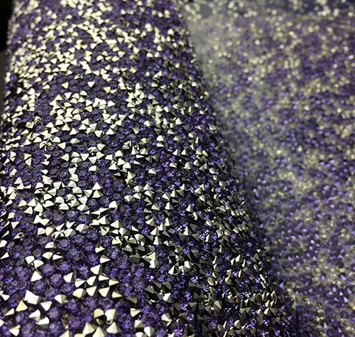 light purple silver Стразы для обрезки, 1 лист/Лот, 24*40 см, дизайн ногтей, фон для фотосъемки, мигание, горячая фиксация, самоклеющиеся, сделай сам, сверкающий драгоценный камень, окантовка - Цвет: light purple silver