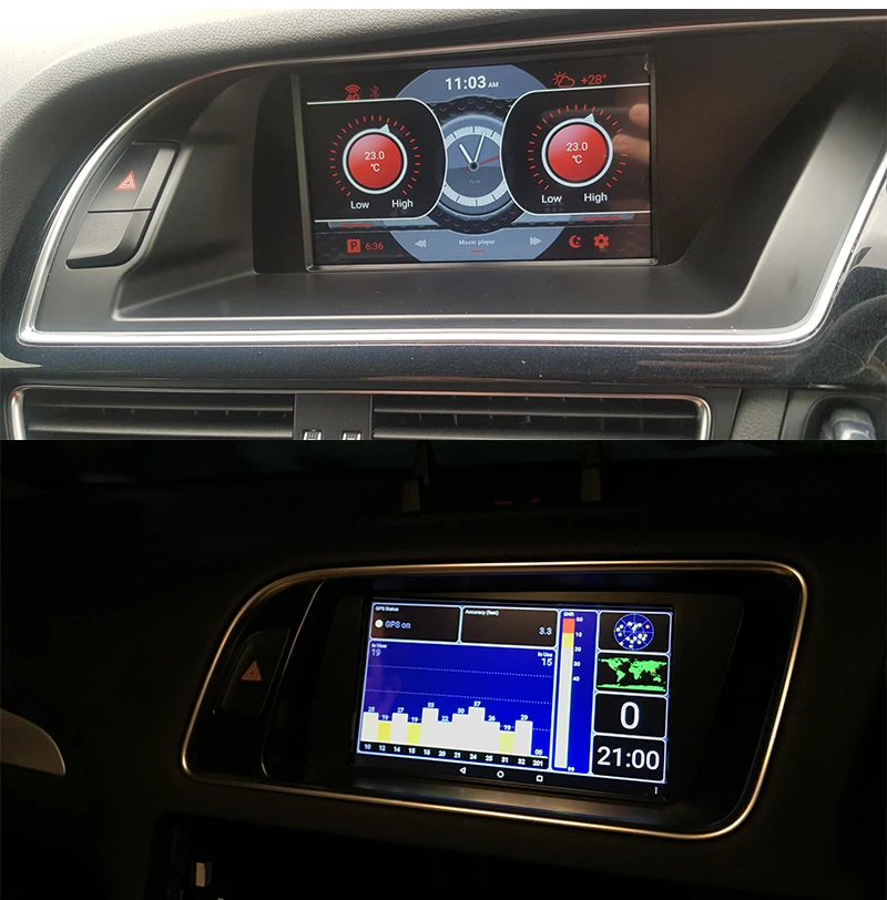 Realsun 7 дюймов Audi RHD A4 B8 A5 S4 S5 Q5 концертный MMI 3G RAM 32G ROM Восьмиядерный Android 0 система 4G