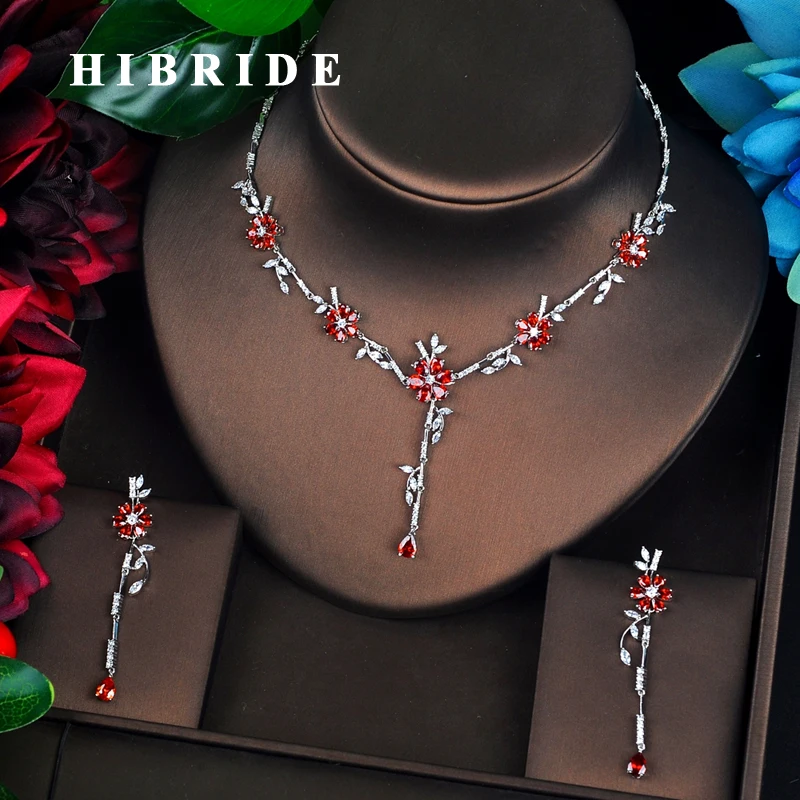 Комплект свадебных украшений HIBRIDE Женский ювелирные украшения в виде цветка с