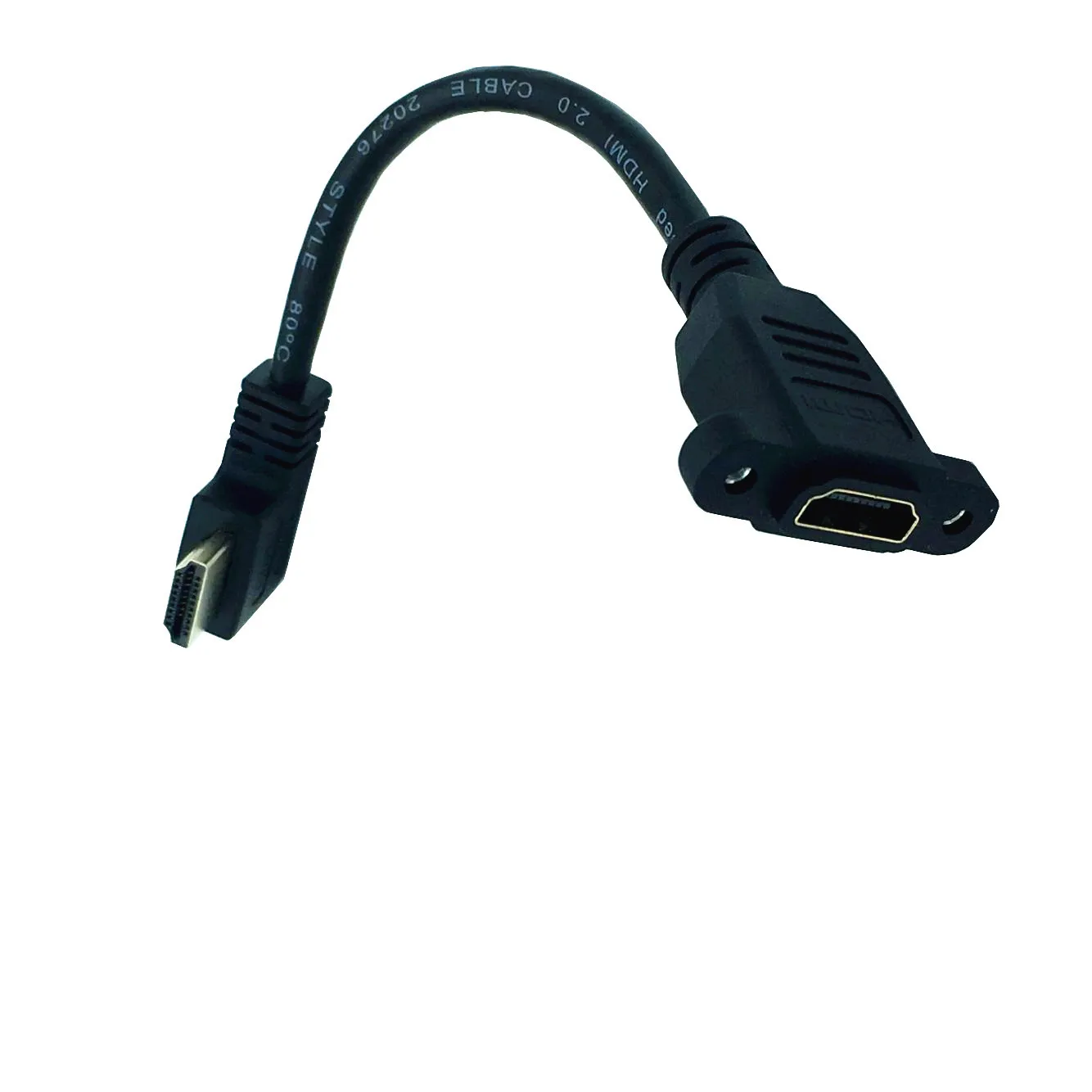 Кабель HDMI 4K * 2k 2 0 В 60 Гц с левым углом штырь-гнездо 15 м | Компьютеры и офис