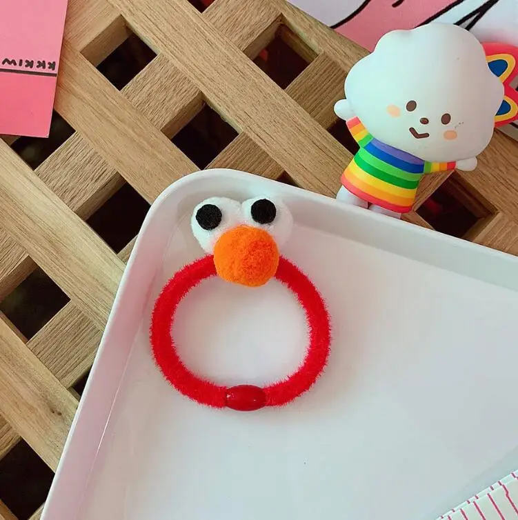 A Кунжут Streetaimo ELMO Плюшевые игрушки игрушка Косметика Аксессуары для волос Розовый Красный Синий TY01 - Цвет: A
