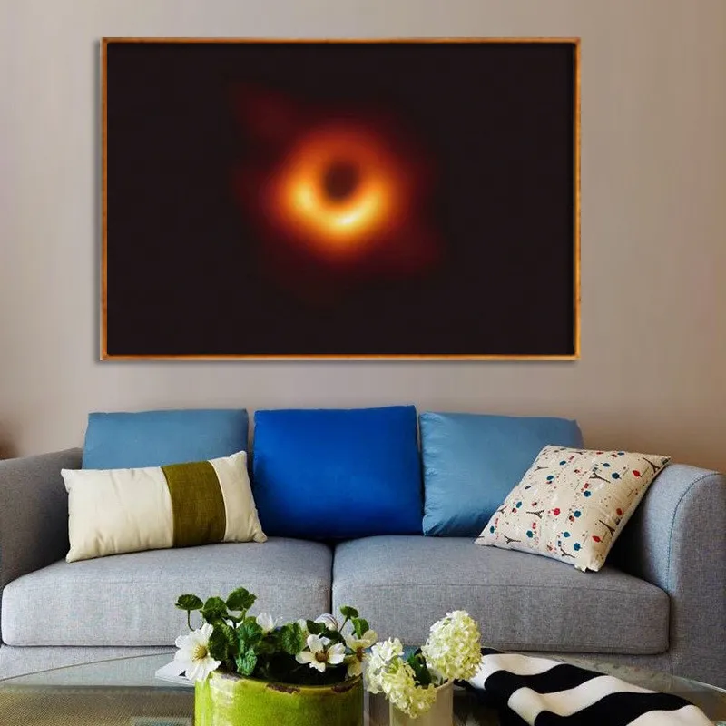 Black Hole Realist Posters and Prints Nordic Canvas Painting Home Decor Wall Art Picture Bedroom Modern | Дом и сад