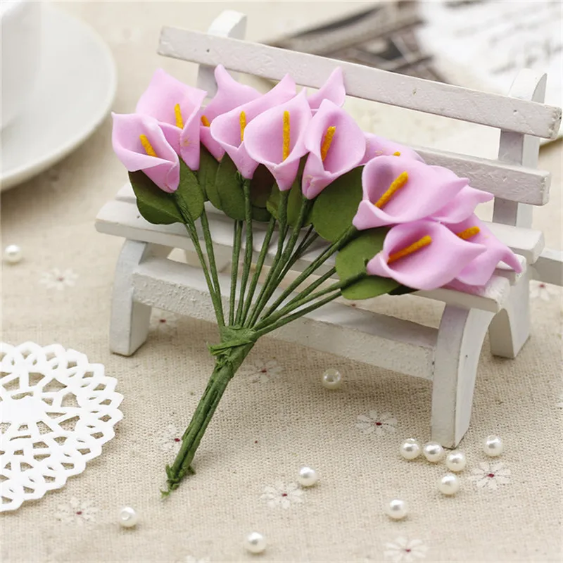12 головок/связка Stamen сахар Свадебные украшения в виде роз Diy ВЕНОК ручная вышивка