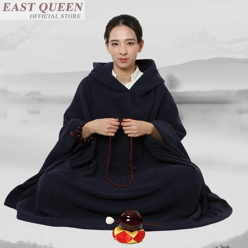 Плащ с капюшоном Buddist подушка Женский длинный халат для медитации товары