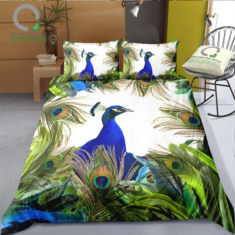 Комплект постельного белья из микрофибры BOMCOM комплект с 3d цифровым принтом