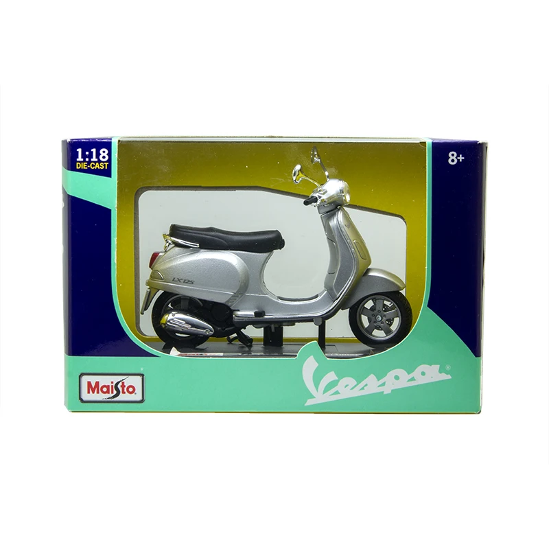 Maisto 1:18 модели мотоциклов VESPA Piaggio 2005 LX125 модель велосипедная база литье под