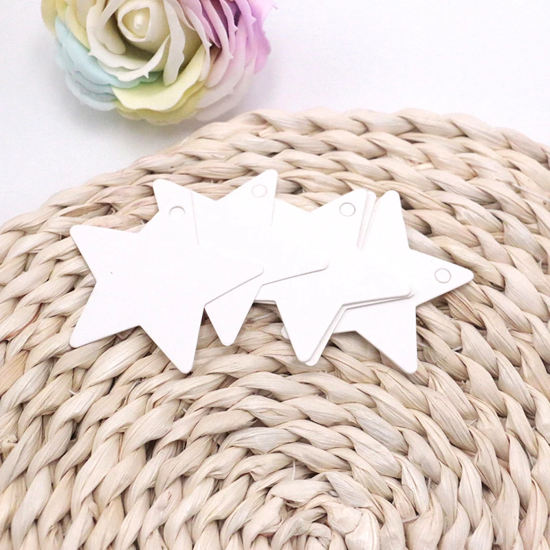 High Quality Classical Jewelry Price Tags Black/White/Light Brown Star Cards 6.3x6.3cm 100pcs/lot DIY for Clothes&ampToy | Украшения и