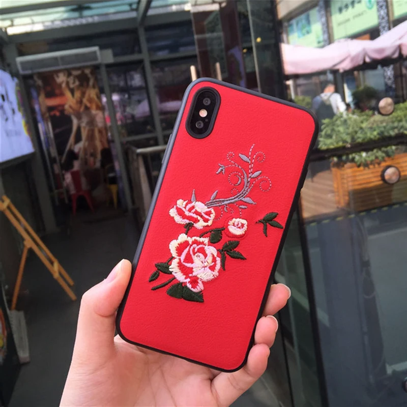 Роскошный чехол для телефона CHAOLIDA ручной работы с вышивкой IPhone X 6 6S Plus 7 8 8Plus