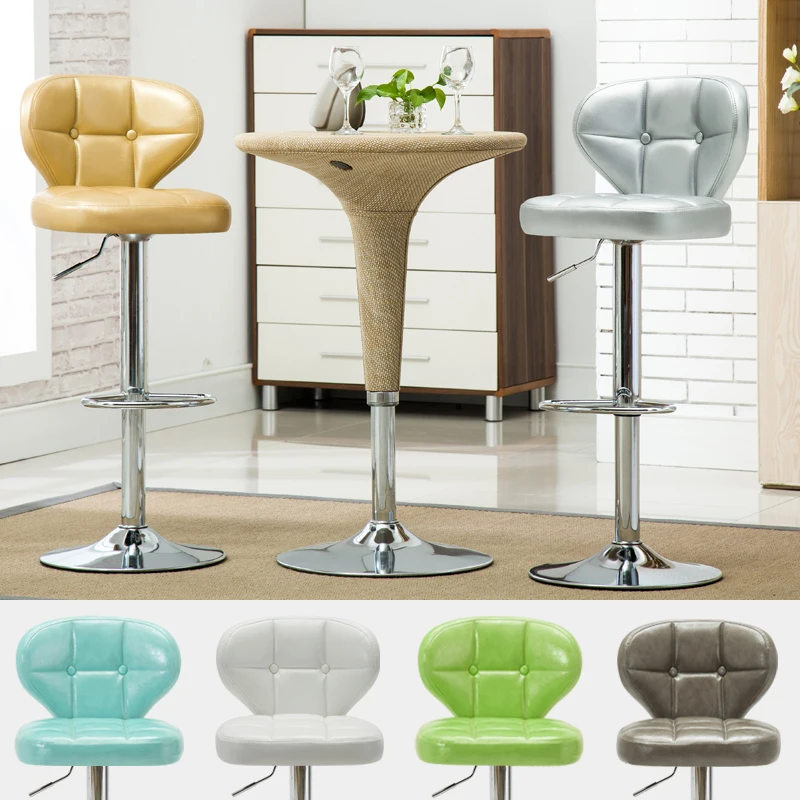 Минималистичный барный стул в скандинавском стиле увеличивающий спинку