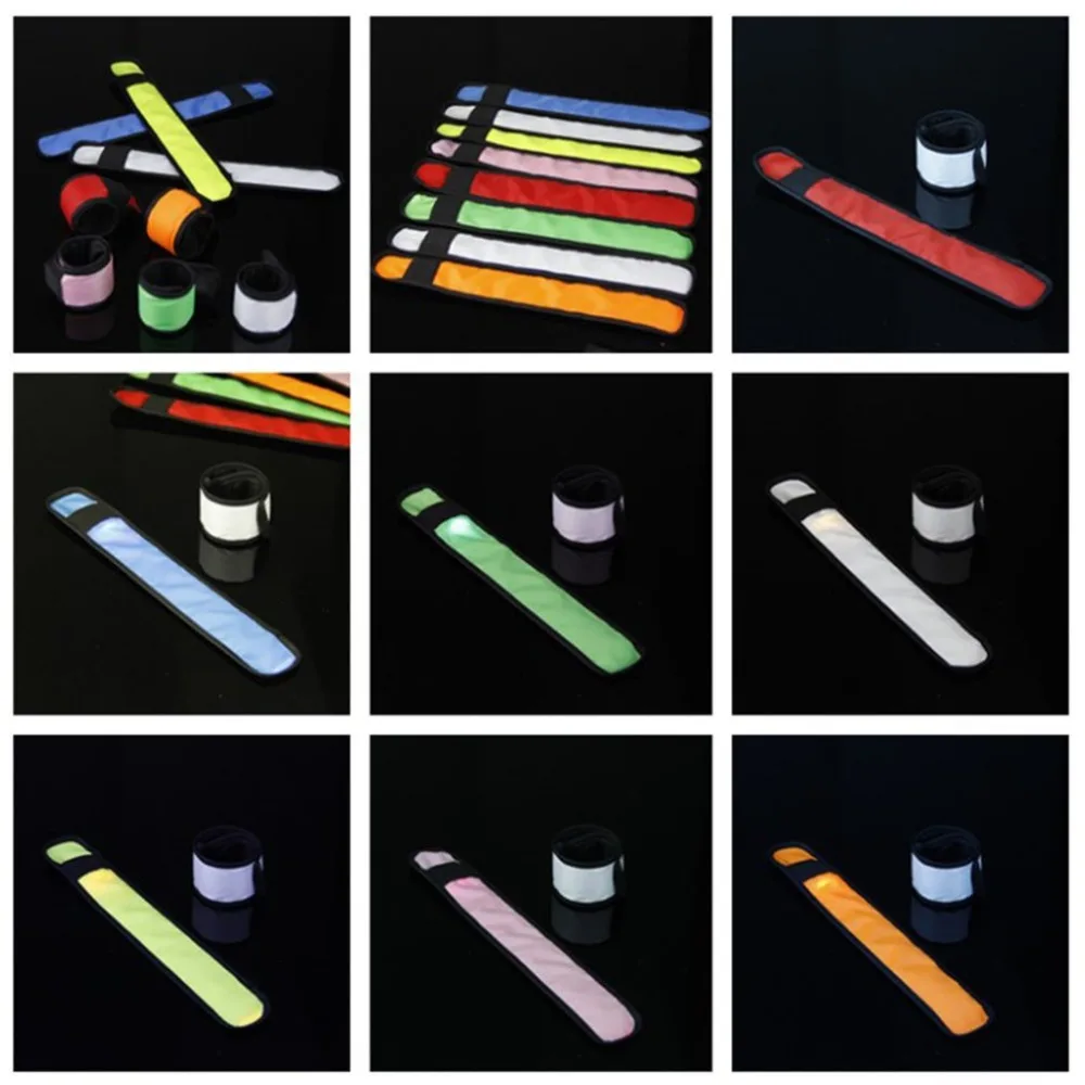 Светодиодный нарукавник светящийся браслет для бега сменный аккумулятор