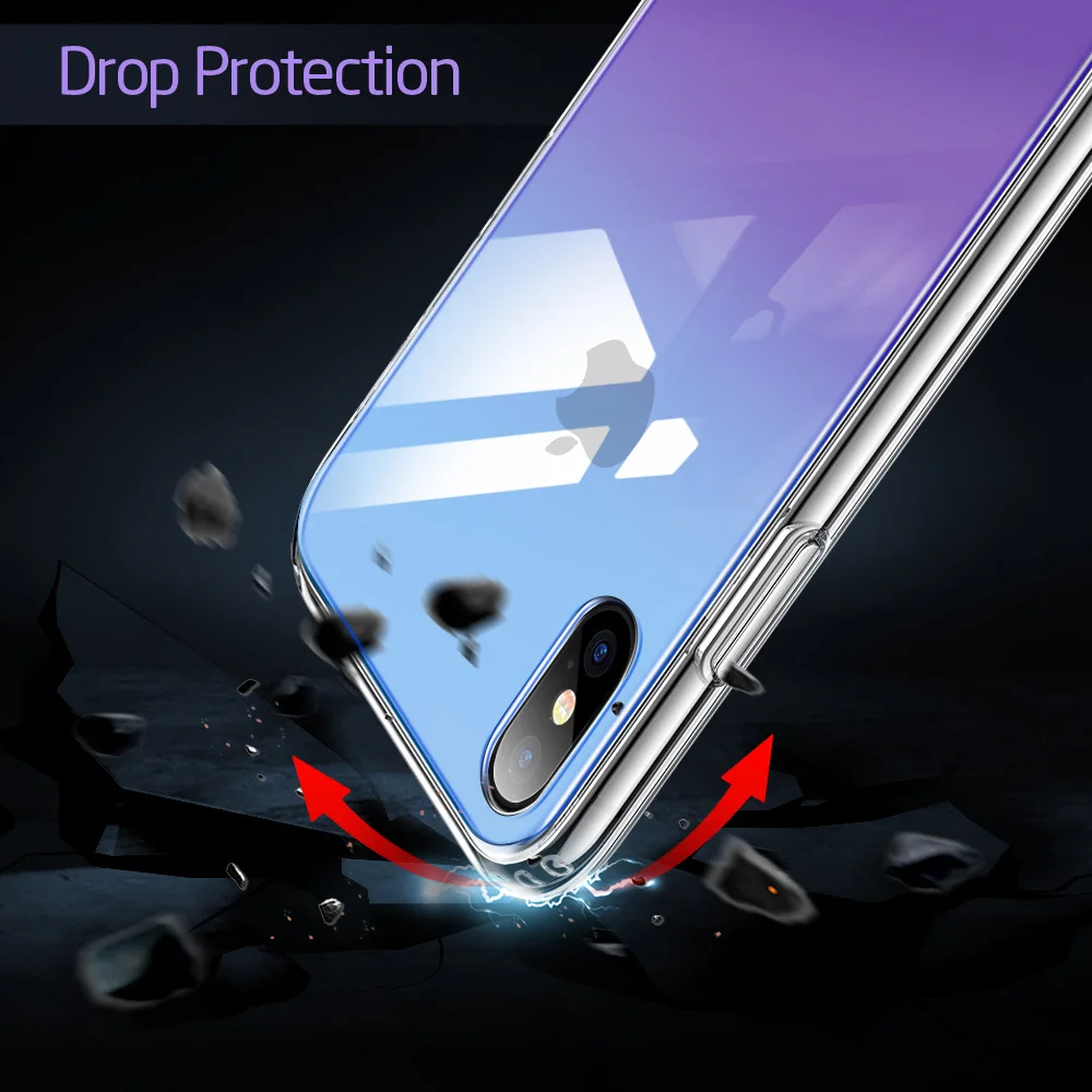 ESR чехол из закаленного стекла для iPhone 11 Pro X XR XS Max противоударный защитный чехол зеркальный чехол для Apple iPhone айфон 11