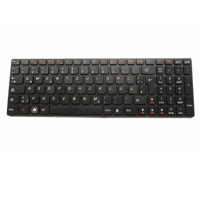 Немецкая клавиатура GZEELE GR для ноутбука LENOVO V570 V570C V575 Z570 Z575 B570 B570A B570E V580 V580C B575 B575A B575E