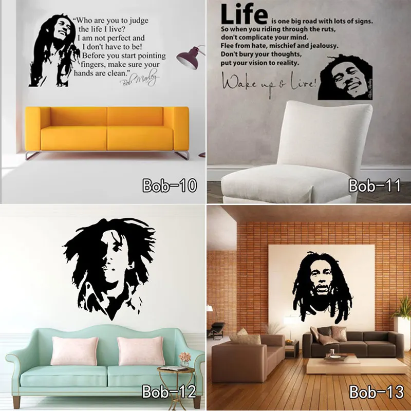 Наклейка на стену с цитатами Bob Marley виниловые наклейки украшение для дома|stickers home