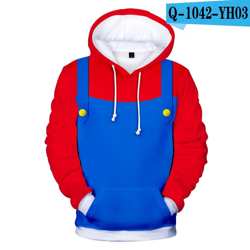 Детская осенняя новая стильная толстовка с 3d рисунком «Супер Марио», толстовка с 3d принтом, Повседневный пуловер с забавными лекарствами, куртка с 3d принтом