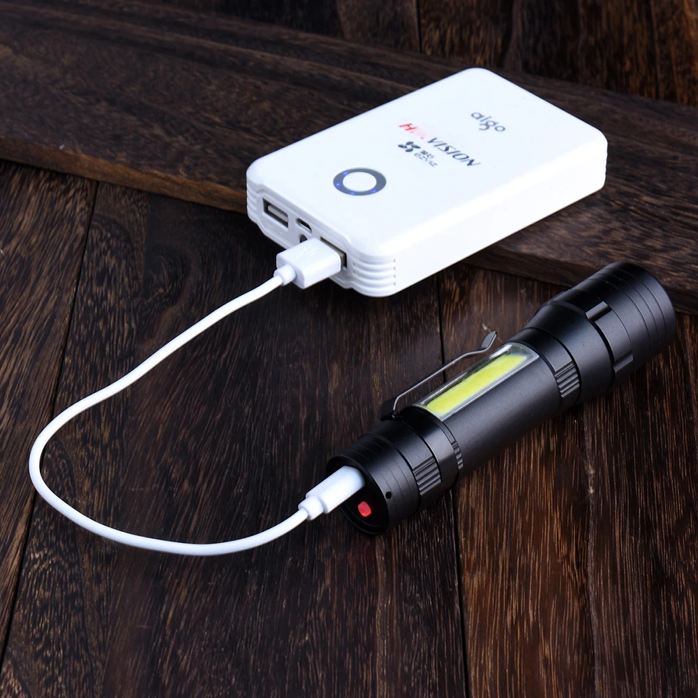 Lumen Work Light LED COB Built-in Rechargeable Battery Working Lamp Dual USB Interface Portable Lantern D25 | Освещение