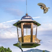wild bird feeder european style outdoor tube bird feeders food container for home balcony hang pet