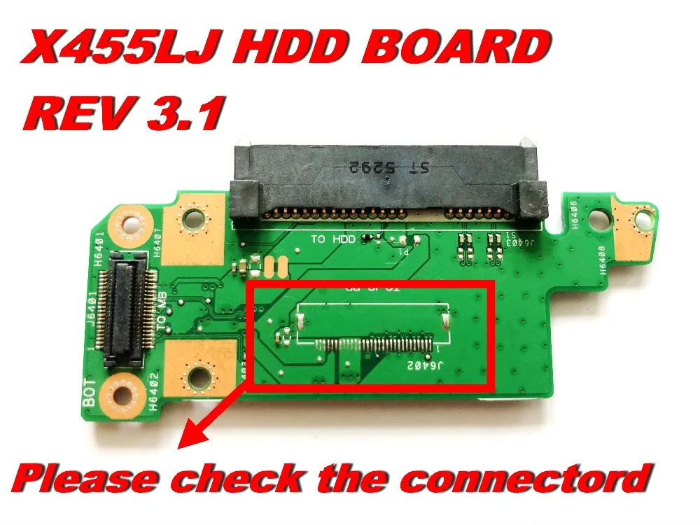 Оригинал для ASUS X455L X455LJ HDD плата REV 3 1 протестирована хорошая бесплатная