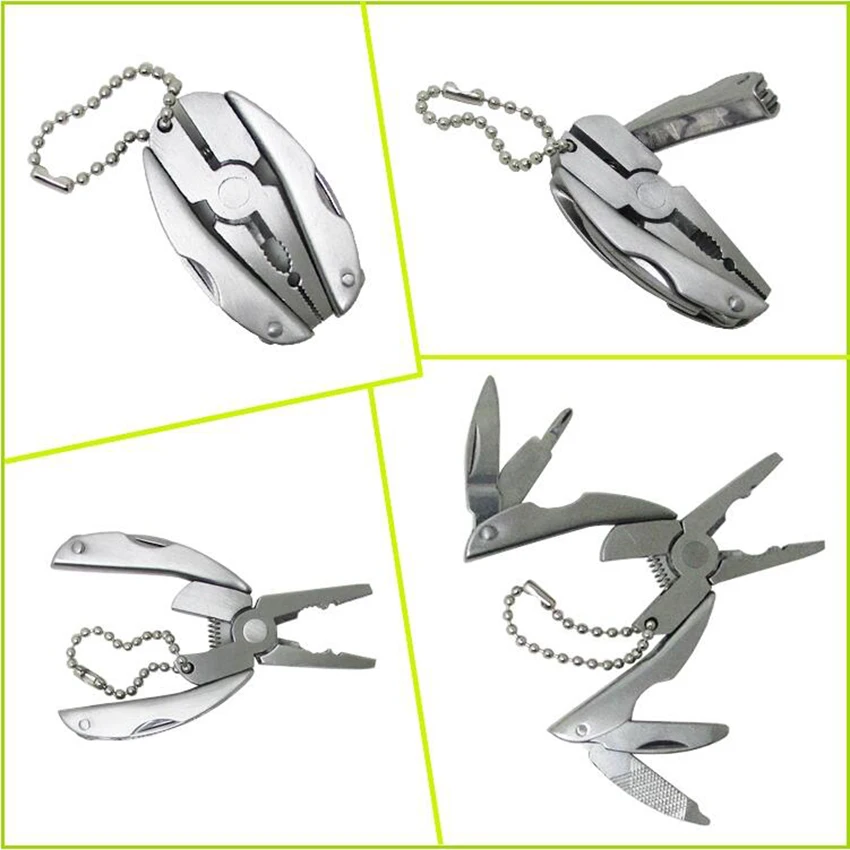 Fishing Tools Outdoor Portable Multifunction Pliers Camping Hiking Tool Folding Survival Knife Multi Knives Key Chain | Инструменты