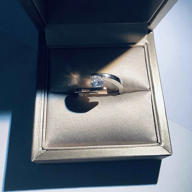 Женское Обручальное кольцо с цирконием винтажные свадебные кольца в стиле панк