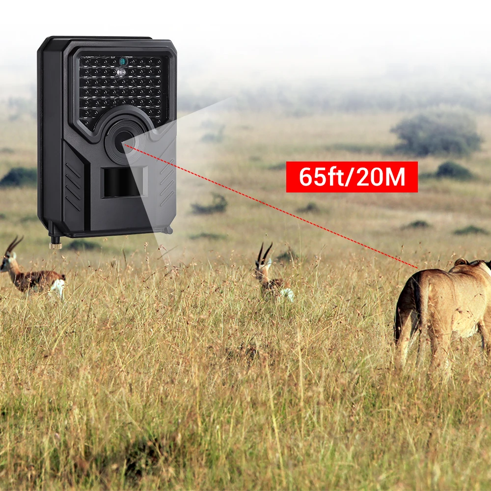 BOBLOV PR200 12MP Trail охотничья камера 49 шт. Infared светодиоды ночное видение дикой природы
