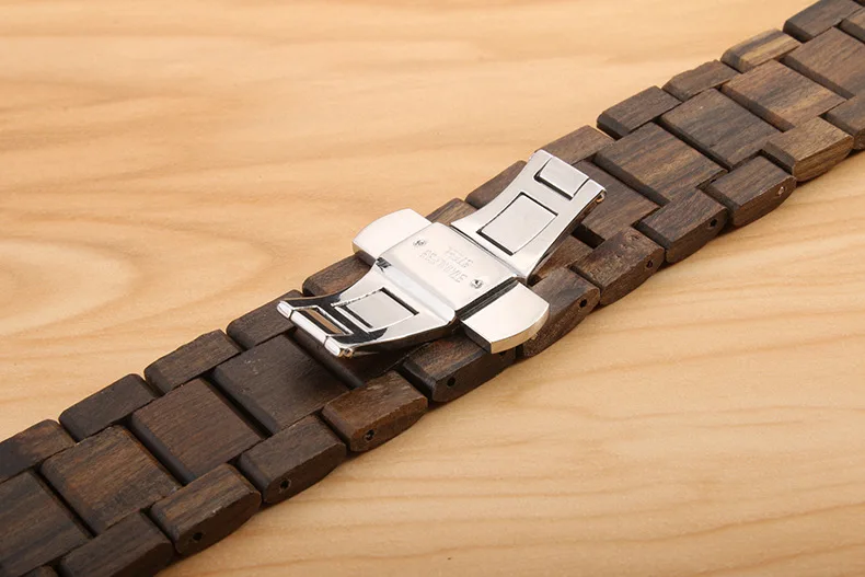 Деревянные часы ремешок для Apple Watch Band Ссылка браслет деревянные на запястье с