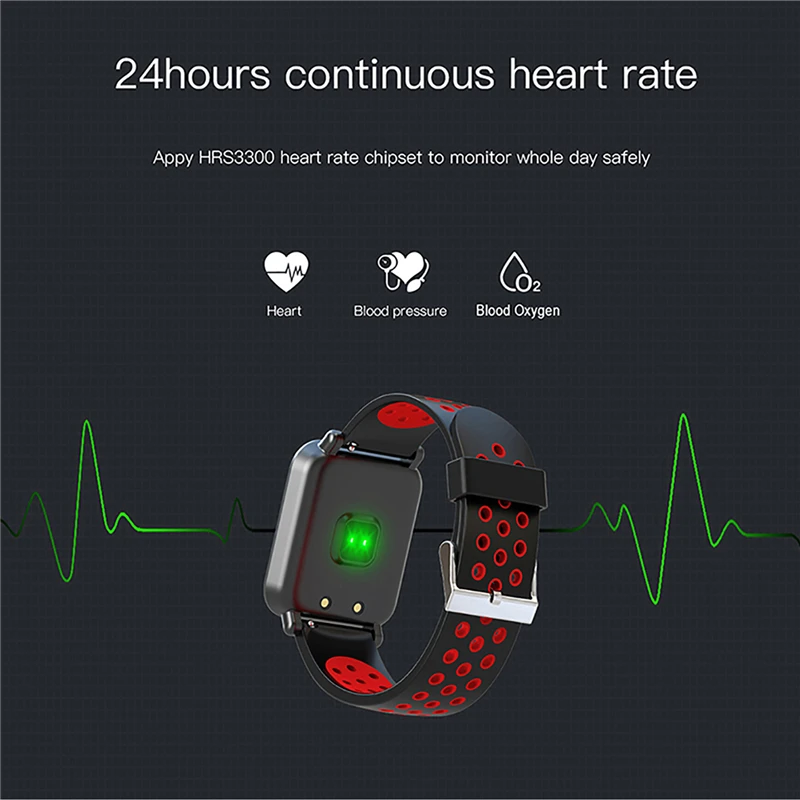 2018 хит продаж мужские Смарт часы с цветным экраном для занятий спортом и фитнесом