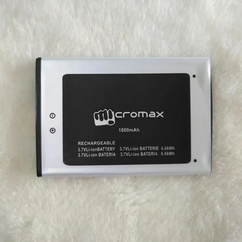 Micromax Q383 1800 мАч мобильный Замена литий-ионный полимерный Батарея Bateria для Bolt (1800