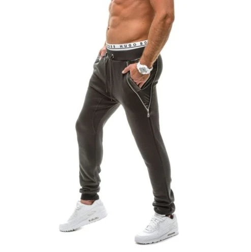 2018 мужские спортивные штаны с большим карманом на молнии повседневные