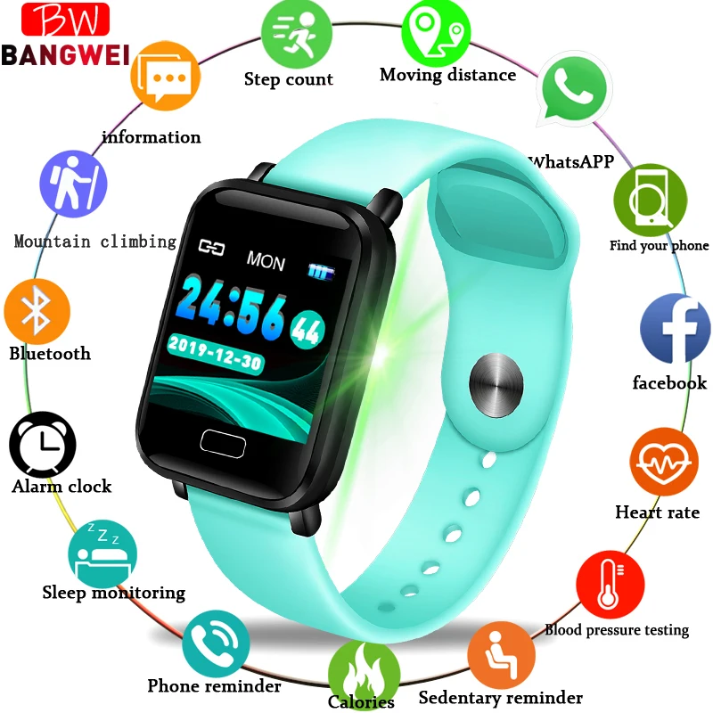 LIGE женский умный Браслет IP67 Водонепроницаемый фитнес-трекер часы Шагомер